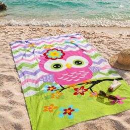 Рушник пляжний Совеня 75×150 см LoveYouHome