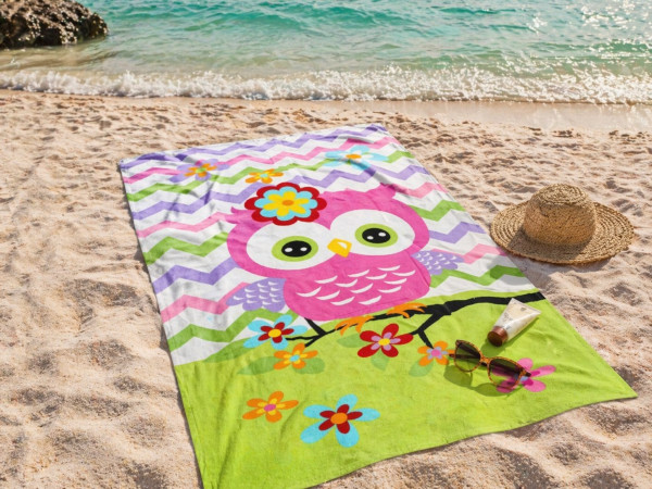Рушник пляжний Совеня 75×150 см LoveYouHome