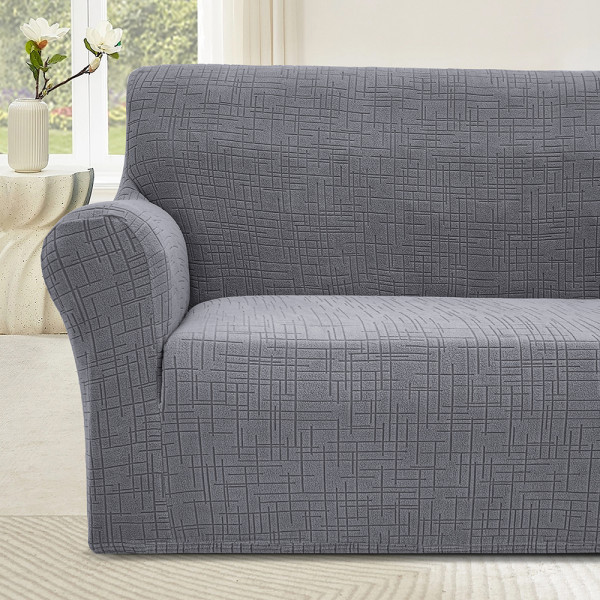 Чохол на диван 4-місний New Corn Fleece сірий Love You