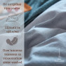 Постільна білизна Love You Варена бавовна Блакитний+Сірий двостороння
