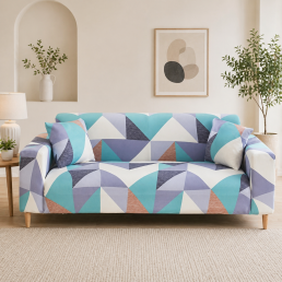 Чехол на диван трехместный трикотажный 032 Love You