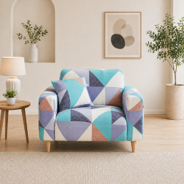 Чехол на кресло универсальный трикотажный 032 Love You