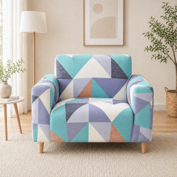 Чехол на кресло универсальный трикотажный 032 Love You